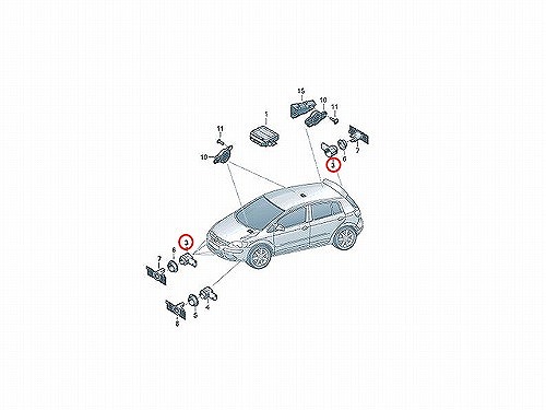 PDCセンサー(パーキングセンサー) VW(フォルクスワーゲン) [1S0919275D]