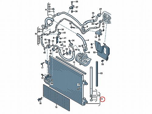 エアコンコンデンサー VW(フォルクスワーゲン) [1T0820411E]