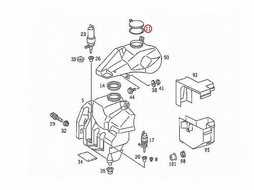 ウォッシャータンクキャップ メルセデスベンツ [2028609369]