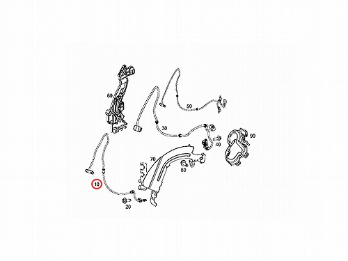 ABSセンサー(スピードセンサー) リア メルセデスベンツ [2059058503]