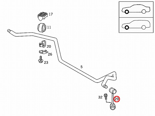 スタビリンクロッド フロント 左側 メルセデスベンツ [2103203689]