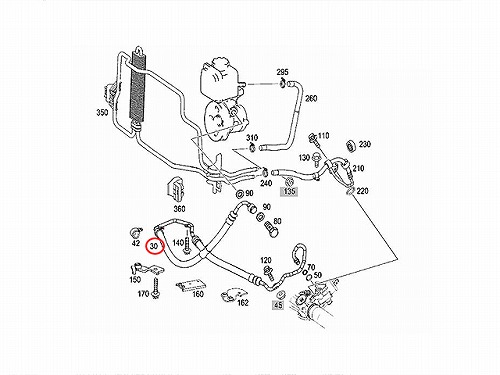 純正 パワステホース メルセデスベンツ [2114664781]