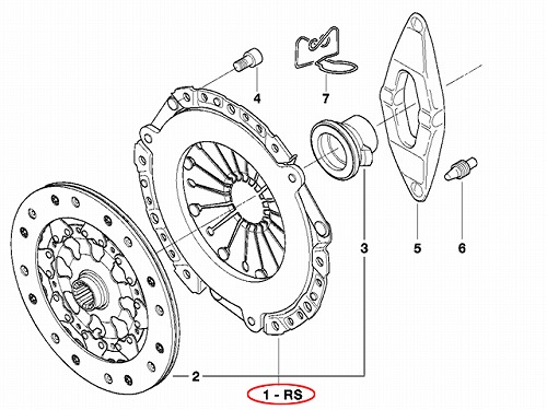 クラッチセット(カバー・ディスク・レリーズベアリング) BMW [21212282667]