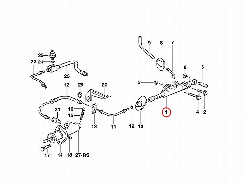 クラッチマスターシリンダー BMW [21526758829]