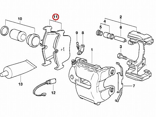 ブレーキパッド(ディスクパッド) フロント METELLI製 BMW [2205573]