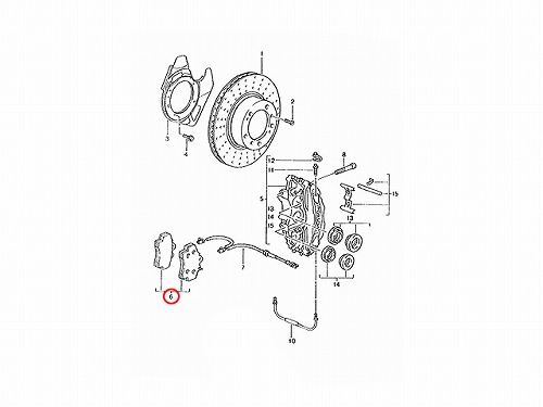 ブレーキパッド(ディスクパッド) フロント METELLI製 Porsche(ポルシェ) [2206570]