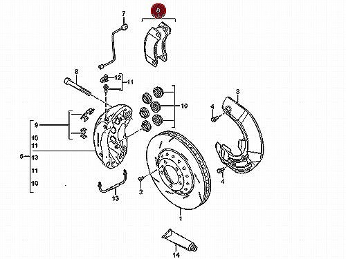 ブレーキパッド(ディスクパッド) フロント METELLI製 Porsche(ポルシェ) [2209560]