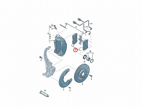 ブレーキパッド(ディスクパッド) フロント METELLI製 AUDI(アウディ) [2209790]
