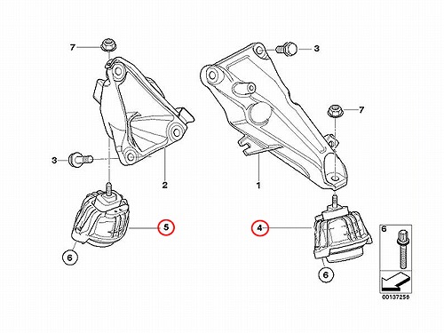 エンジンマウントブッシュ BMW [22116773742]