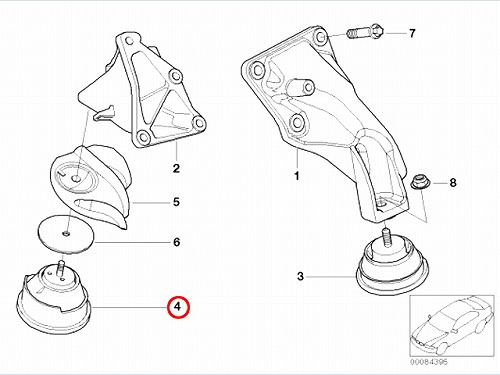 エンジンマウントブッシュ フロント BMW [22116779972]