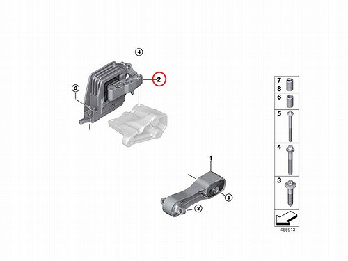 エンジンマウントブッシュ BMW [22118743621]