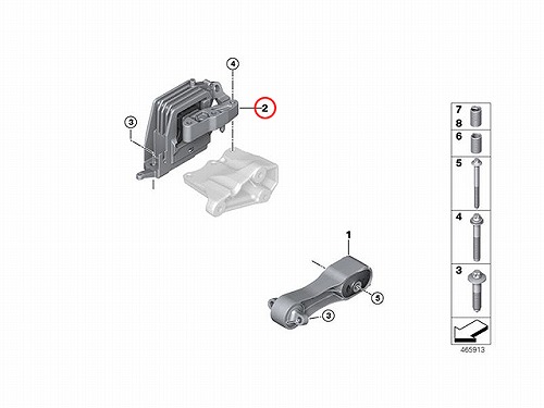エンジンマウントブッシュ BMW [22118835564]