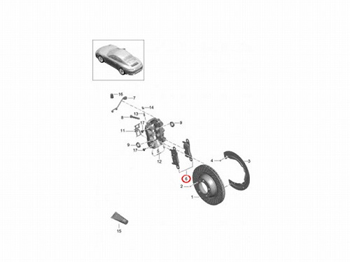 ブレーキパッド(ディスクパッド) リア METELLI製 Porsche(ポルシェ) [2212580]