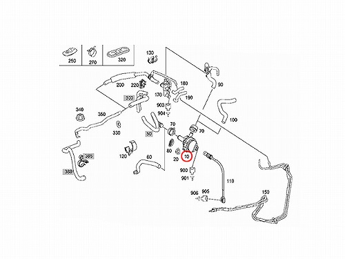ヒーターポンプ メルセデスベンツ [2218350164]