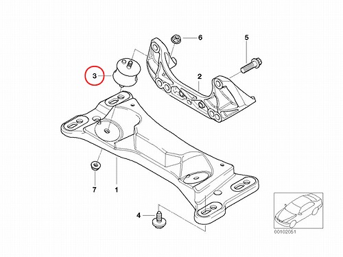 ミッションマウント BMW [22316771221]