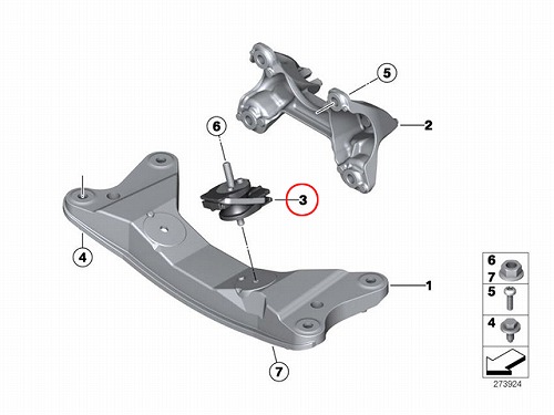 ミッションマウント BMW [22316796617]