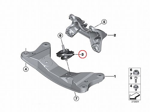ミッションマウント BMW [22316796619]