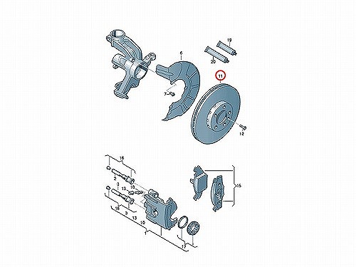 ブレーキローター(ディスクローター) フロント METELLI製 VW(フォルクスワーゲン) [230390C]