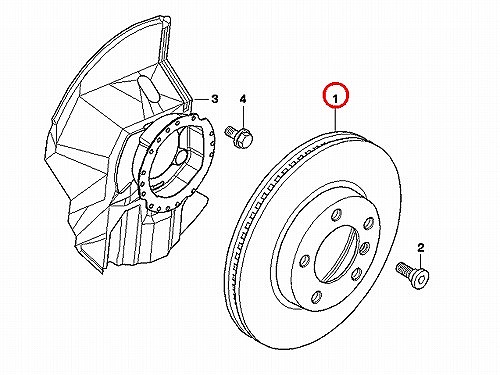 ブレーキローター(ディスクローター) フロント METELLI製 BMW [230474C]