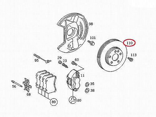 ブレーキローター(ディスクローター) フロント METELLI製 BMW [230811C]