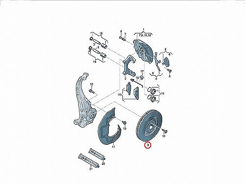 ブレーキローター(ディスクローター) フロント METELLI製 AUDI(アウディ) [231085C]