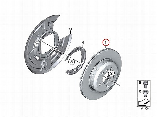 ブレーキローター(ディスクローター) リア METELLI製 BMW [231281C]
