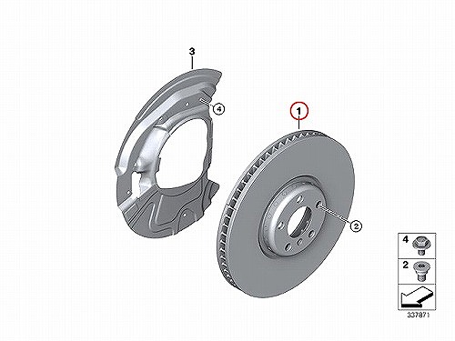 ブレーキローター(ディスクローター) フロント METELLI製 BMW [231300C]