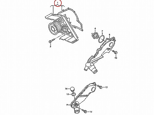 ウォーターポンプ METELLI製 AUDI(アウディ) [240618A]