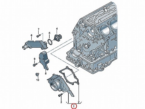ウォーターポンプ METELLI製 VW(フォルクスワーゲン) [240764]