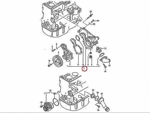 ウォーターポンプ METELLI製 AUDI(アウディ) [240779]
