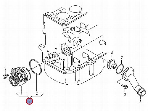 ウォーターポンプ METELLI製 VW(フォルクスワーゲン) [240947]