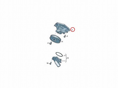 ウォーターポンプ METELLI製 VW(フォルクスワーゲン) [240979]