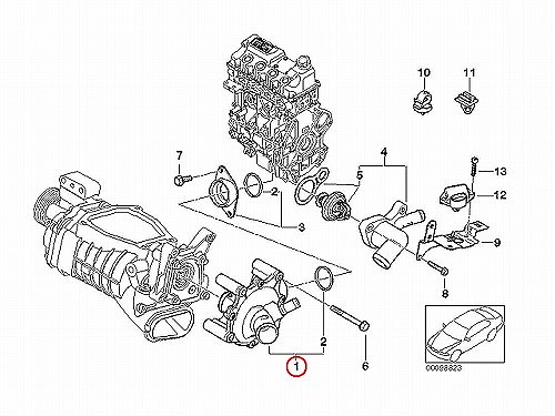 ウォーターポンプ METELLI製 MINI(ミニ) [240985]