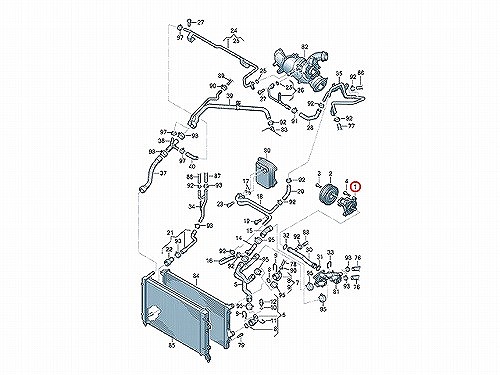 ウォーターポンプ METELLI製 AUDI(アウディ) [241051]