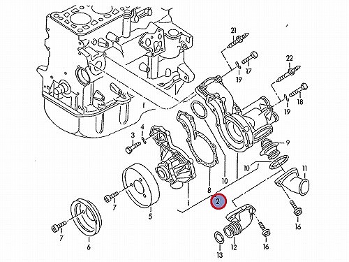 ウォーターポンプ METELLI製 VW(フォルクスワーゲン) [241105]