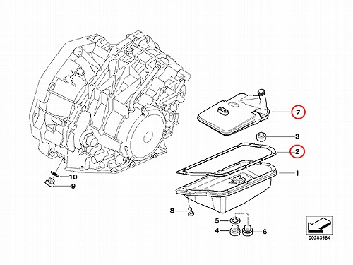 ATオイルフィルター&オイルパンガスケット (CVT) MINI(ミニ) [24117518741-S]