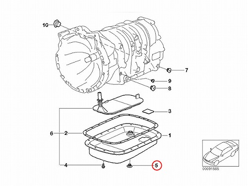 ドレンボルト(ATオイルパン用) BMW [24117533937]