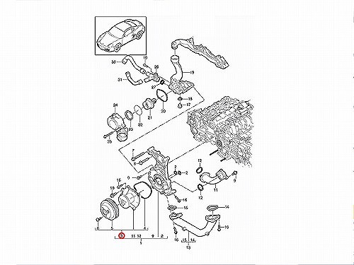 ウォーターポンプ METELLI製 Porsche(ポルシェ) [241216]