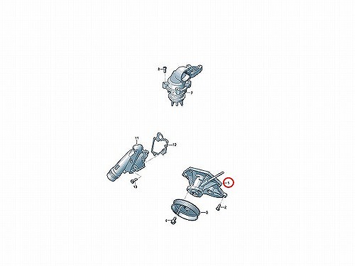 ウォーターポンプ METELLI製 AUDI(アウディ) [241228]