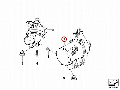 ウォーターポンプ METELLI製 BMW [241369]
