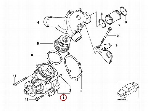 ウォーターポンプ METELLI製 BMW [241456]