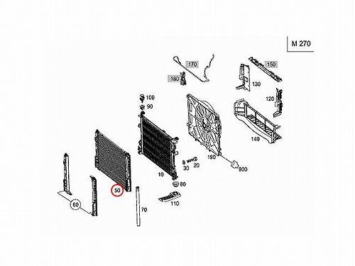 エアコンコンデンサー メルセデスベンツ [2465000454]
