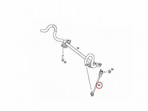スタビリンクロッド フロント 右側 メルセデスベンツ [2533230217]