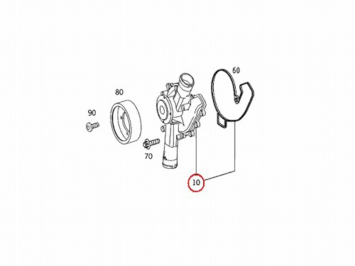 ウォーターポンプ メルセデスベンツ [2752000101]