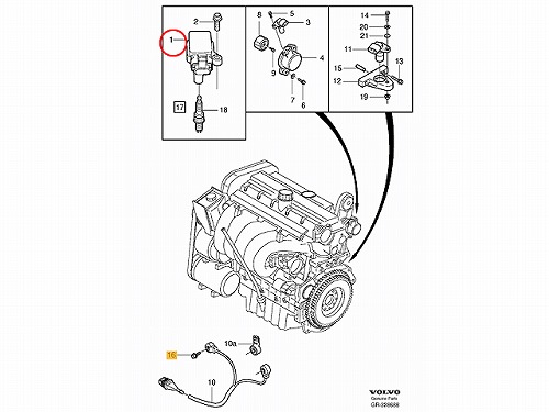 イグニッションコイル VOLVO(ボルボ) [30713416]