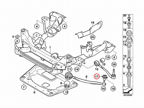 ボールジョイント 左右共通 BMW [31103438623]