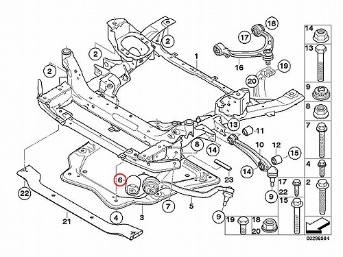 ストラットアームブッシュ(テンションロッドブッシュ) フロント BMW [31106778015]