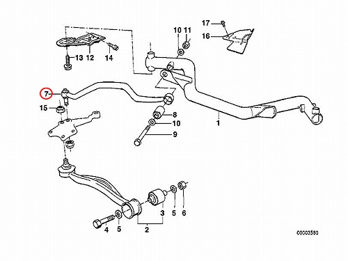 アッパーアーム(コントロールアーム) フロント 右側 BMW [31121141098]