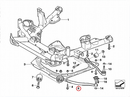 ストラットアーム(テンションロッド) フロント 左側 BMW [31126769717]