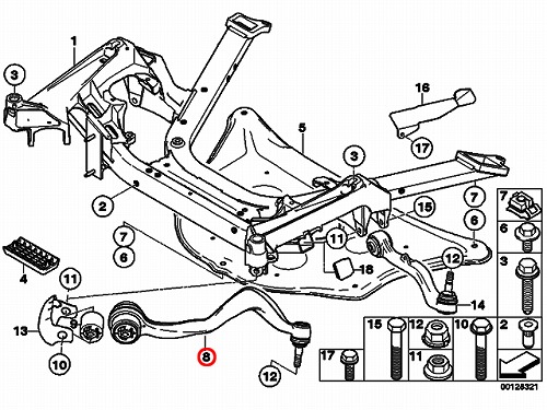 ストラットアーム(テンションロッド) フロント 左側 BMW [31126774831]